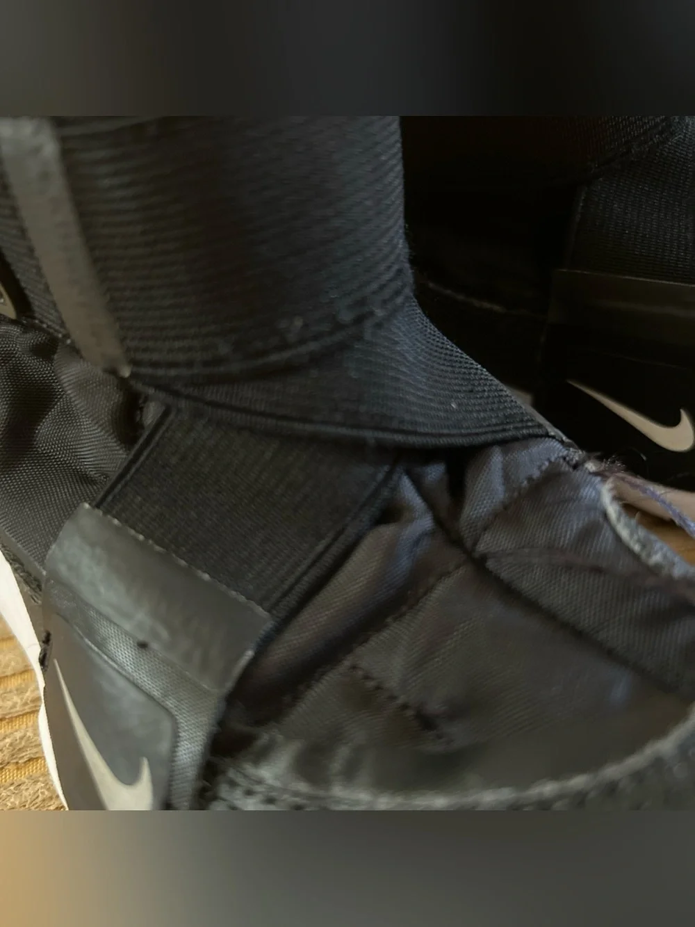 Kids Nike Flex Advance Black Winter Boot with Faux Fur Lining